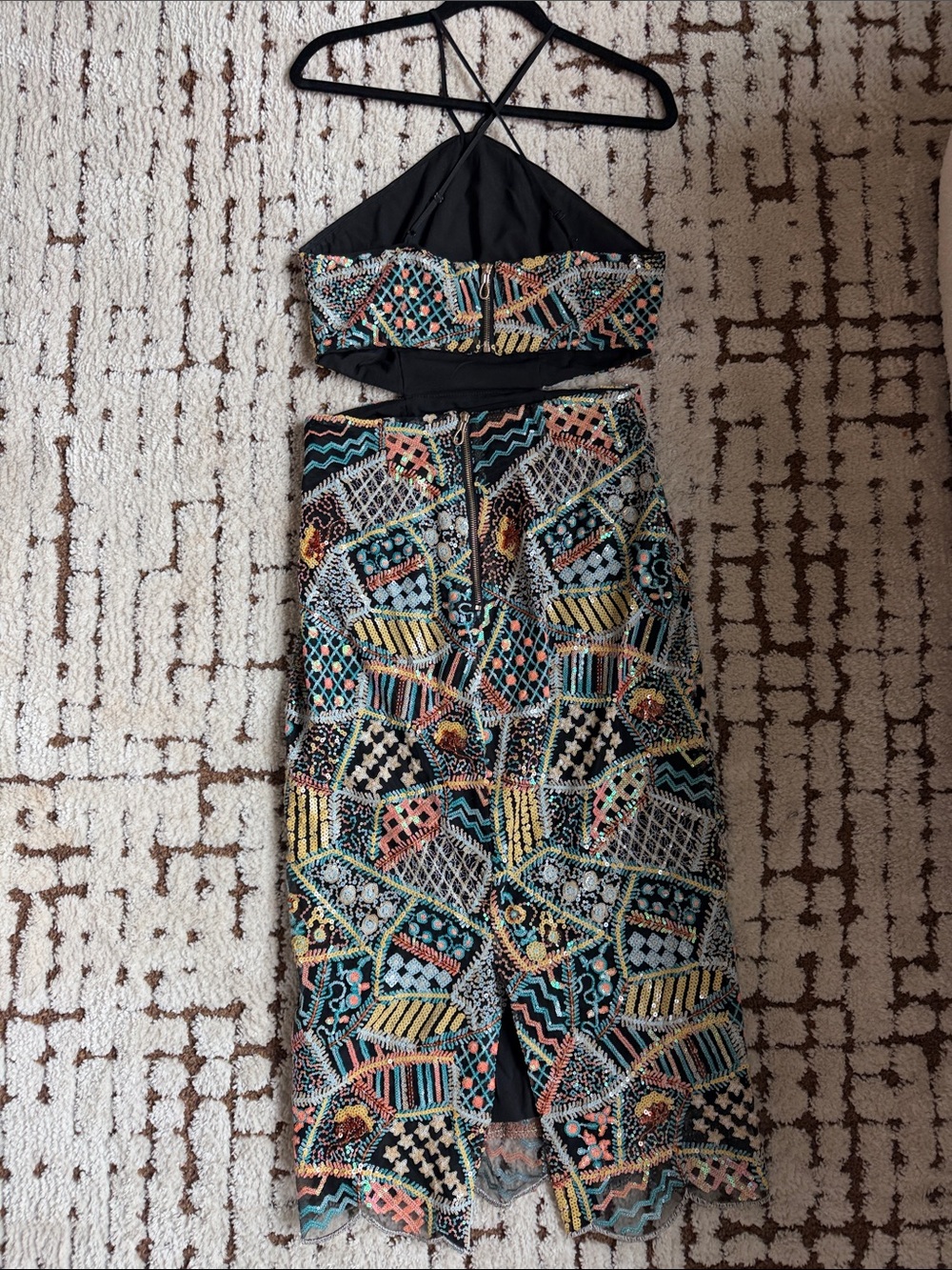 Elliatt x Free People Mauritius Sequin Midi Dress - Size M - Picture 6 of 11